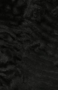 Женский берет из меха каракульчи KUSSENKOVV черного цвета, арт. 17100002008 | Фото 3 (Материал: Натуральный мех)