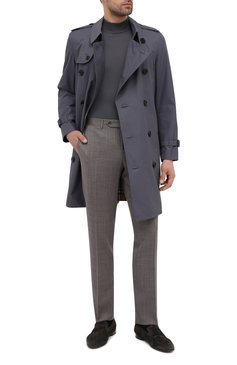 Мужские замшевые пенни-лоферы marcello ERMENEGILDO ZEGNA темно-зеленого цвета, арт. A4675X-LHCAC | Фото 2 (Мужское Кросс-КТ: Лоферы-обувь; Материал внутренний: Натуральная кожа; Стили: Классический; Материал внешний: Замша)