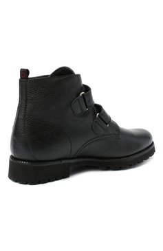 Детские кожаные ботинки BEBERLIS черного цвета, арт. 21550/39-40 | Фото 3 (Материал утеплителя: Натуральный мех)