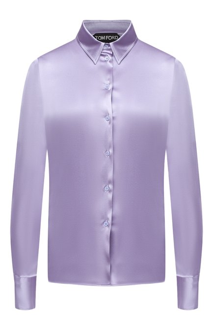 Женская шелковая рубашка TOM FORD сиреневого цвета по цене 121500 руб., арт. CA3100-FAX334 | Фото 1