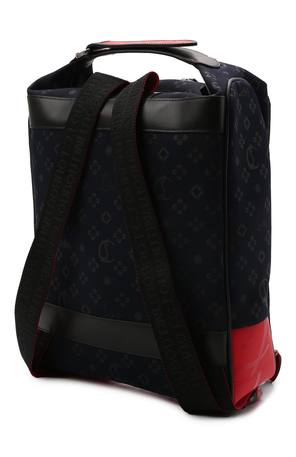 Мужской текстильный рюкзак hop'n zip CHRISTIAN LOUBOUTIN темно-синего цвета, арт. 3215030/H0P`N ZIP | Фото 3 (Материал: Текстиль; Стили: Кэжуэл; Размер: large)