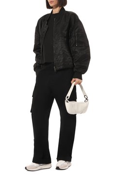Женская сумка amira mini BY FAR белого цвета, арт. 22CRMINRSWHFLTMED | Фото 7 (Сумки-технические: Сумки top-handle; Материал: Натуральная кожа)