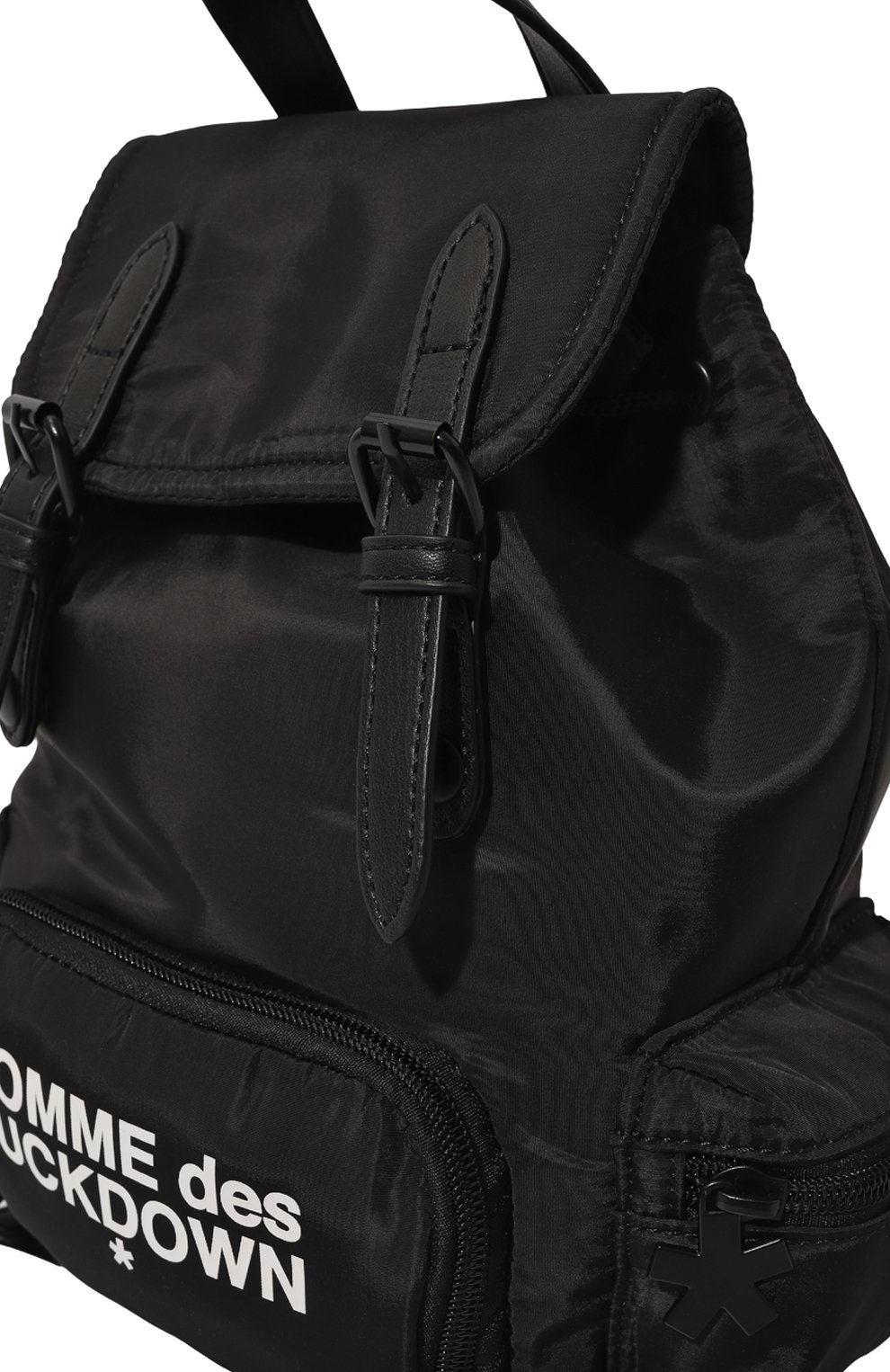 Женский рюкзак COMME DES FUCKDOWN черного цвета, арт. CDFA710 | Фото 3 (Размер: medium; Материал сплава: Проставлено; Материал: Текстиль; Драгоценные камни: Проставлено; Стили: Кэжуэл)