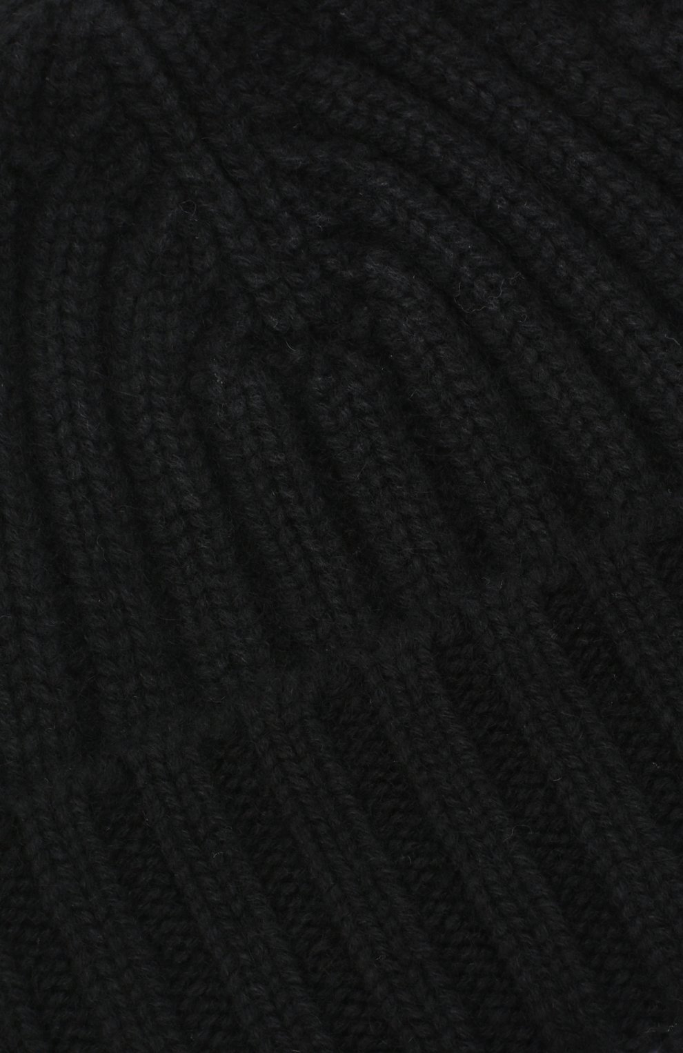Мужская кашемировая шапка ALLUDE черного цвета, арт. 205/60050 | Фото 3 (Материал: Текстиль, Кашемир, Шерсть; Кросс-КТ: Трикотаж)