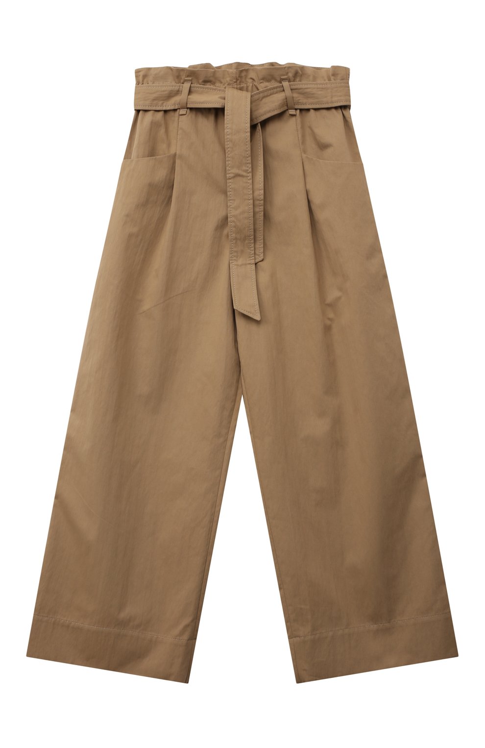 Детские хлопковые брюки BRUNELLO CUCINELLI светло-коричневого цвета, арт. B0F48P057C | Фото 1 (Случай: Повседневный; Материал внешний: Хлопок)