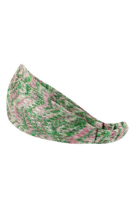 Женская повязка на голову MISSONI зеленого цвета, арт. MDS00097/BR00DY | Фото 2 (Материал: Текстиль, Вискоза)