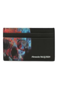 Мужской кожаный футляр для кредитных карт ALEXANDER MCQUEEN черного цвета, арт. 602144/10N2B | Фото 1 (Материал: Натуральная кожа; Статус проверки: Проверена категория)