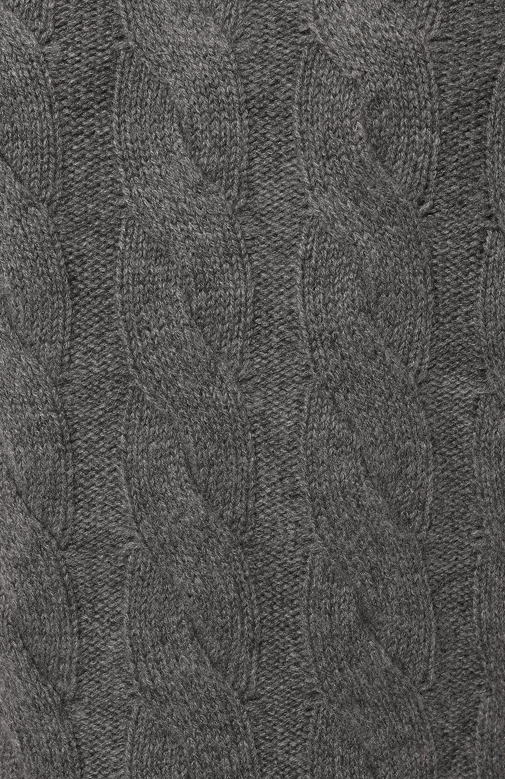 Мужской кашемировый свитер STEFANO RICCI серого цв ета, арт. K606274G01/F23406 | Фото 5 (Материал внешний: Шерсть, Кашемир; Рукава: Длинные; Принт: Без принта; Длина (для топов): Стандартные; Материал сплава: Проставлено; Мужское Кросс-КТ: Свитер-одежда; Драгоценные камни: Проставлено; Стили: Кэжуэл)