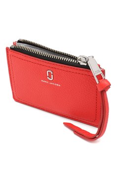 Женский кожаный футляр для кредитных карт MARC JACOBS (THE) красного цвета, арт. M0015123 | Фото 3 (Материал: Натуральная кожа; Статус проверки: Проверено, Проверена категория)