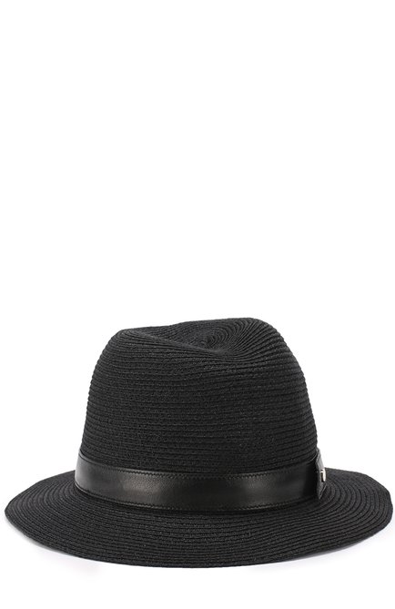 Женская шляпа с лентой INVERNI черного цвета, арт. 3765CC | Фото 2 (Материал: Растительное волокно; Статус проверки: Проверено, Проверена категория)