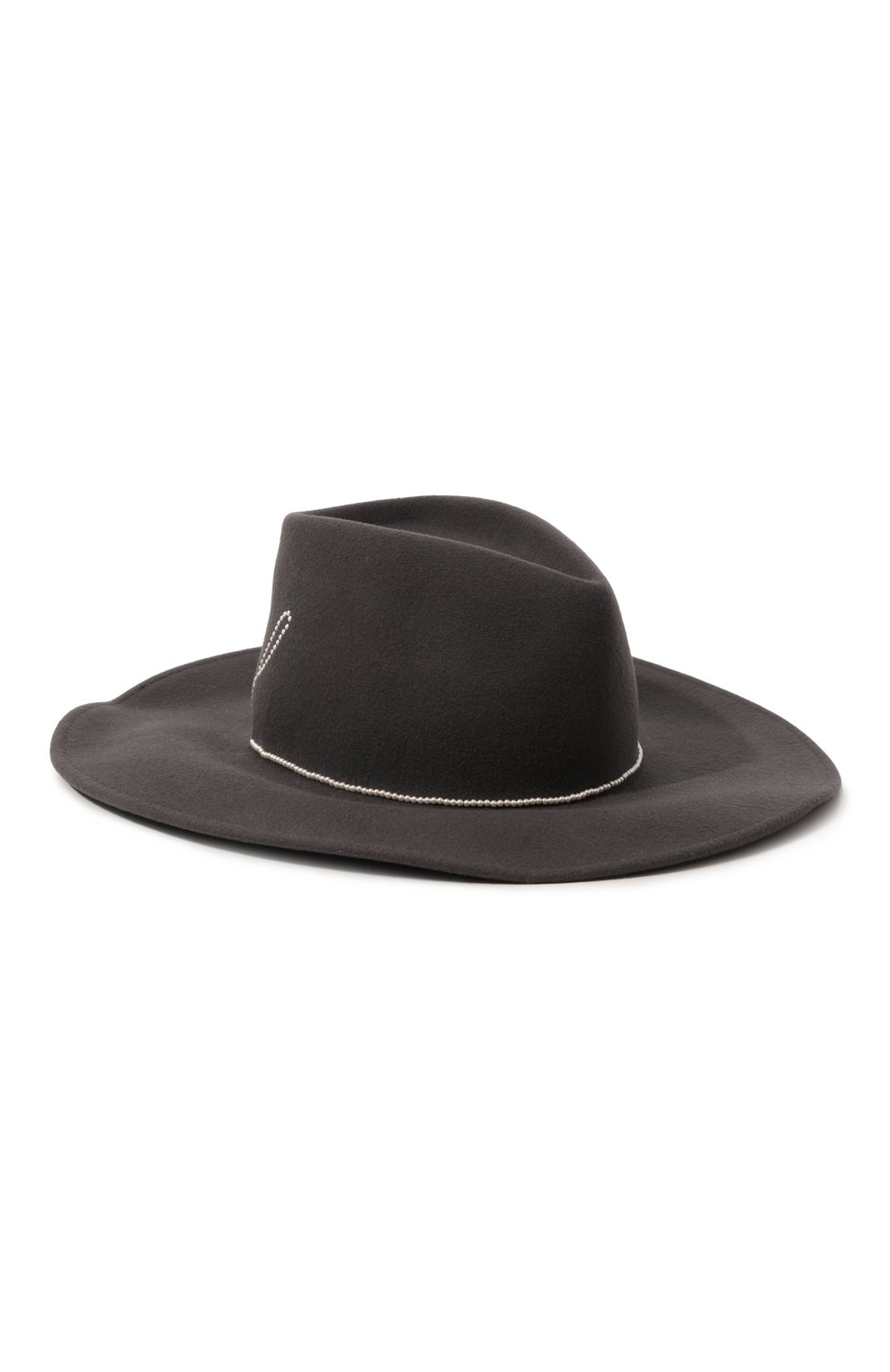 Шерстяная шляпа с отделкой жемчужинами Eugenia Kim 28097-07517