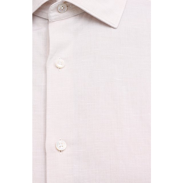 фото Рубашка из хлопка и льна ermenegildo zegna