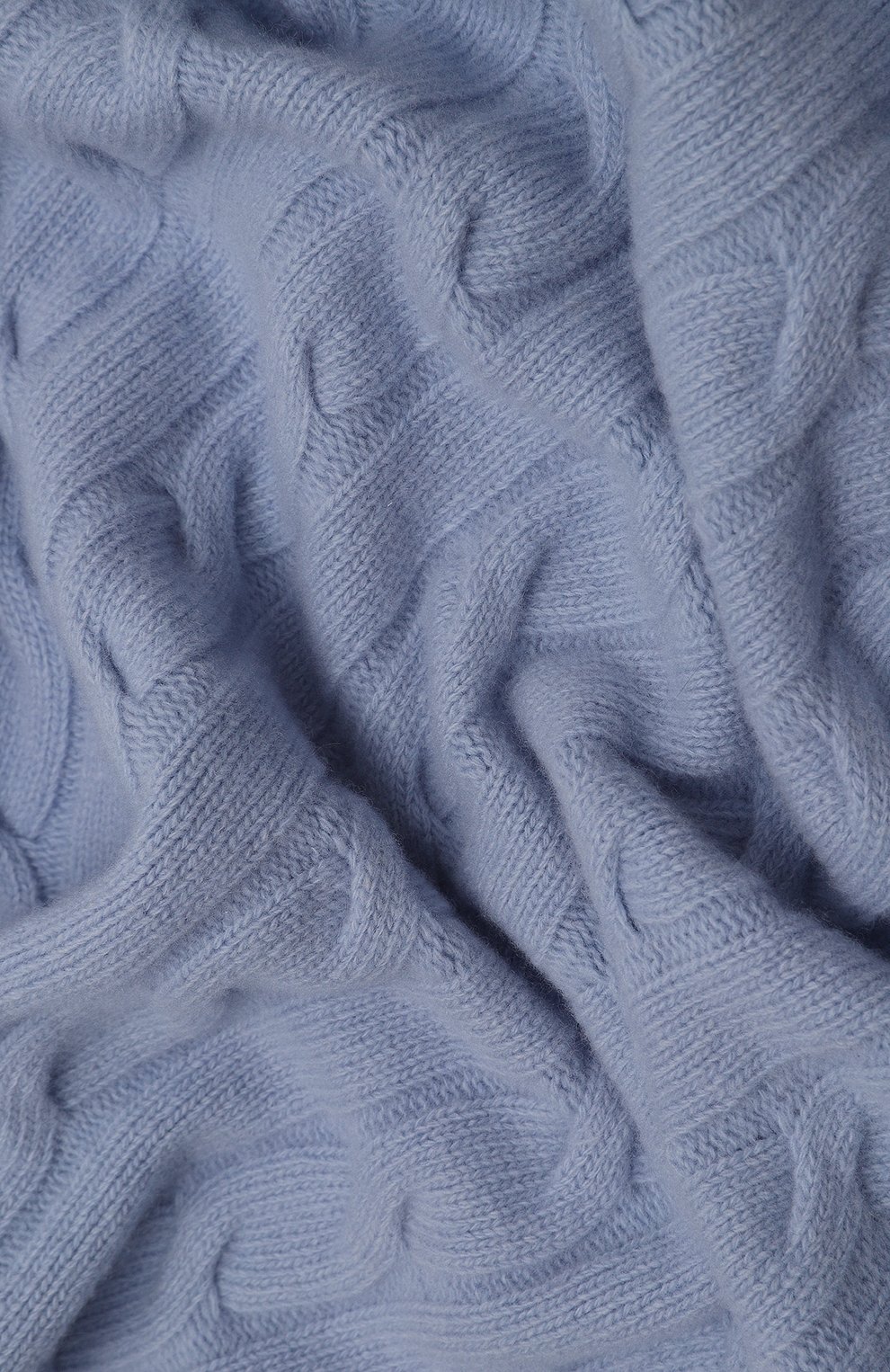 Детского шерстяной плед WOOL&COTTON голубого цвета, арт. VMLPL-OK | Фото 2 (Материал: Текстиль, Шерсть; Материал сплава: Проставлено; Нос: Не проставлено)