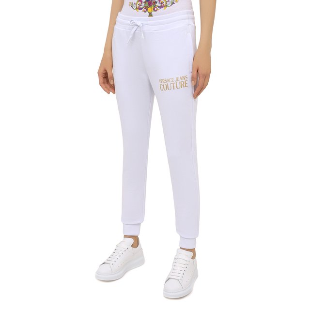 Хлопковые джоггеры Versace Jeans Couture  A1HWA1TA-WDP310 L0G0 F0IL/30318 Фото 3