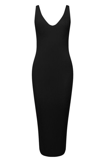 Женское платье из вискозы BALMAIN черного цвета по цене 181000 руб., арт. VF0RH010/K252 | Фото 1