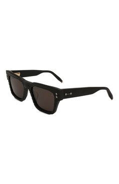Мужские солнцезащитные очки AKONI черного цвета, арт. AKS-100D | Фото 1 (Кросс-КТ: С/з-мужское; Тип очков: С/з; Очки форма: Квадратные; Оптика Гендер: оптика-мужское)