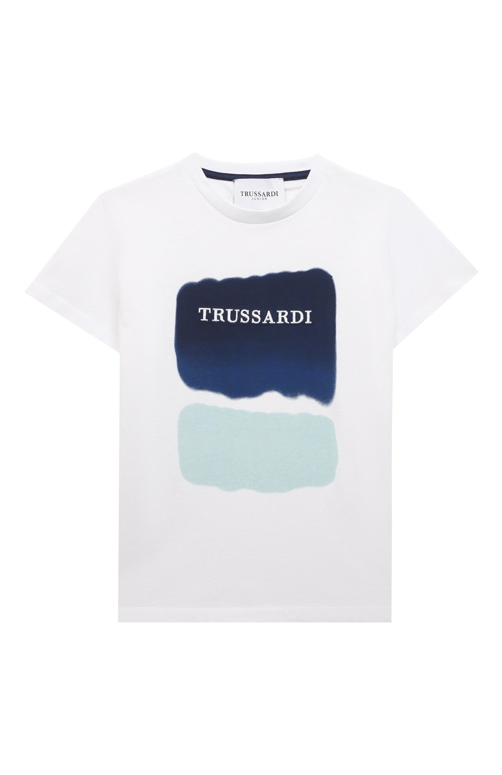 Хлопковая футболка Trussardi junior