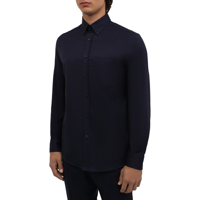 фото Хлопковая рубашка brunello cucinelli