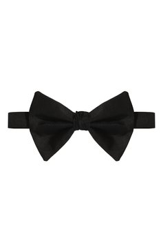 Мужской шелковый галстук-бабочка GIORGIO ARMANI черного цвета, арт. 360100/8P999 | Фото 1 (Материал: Текстиль, Шелк)