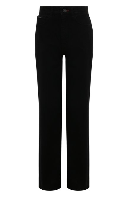 Женские джинсы BLCV черного цвета, арт. 102DVHMS030_BL | Фото 1 (Драгоценные камни: Проставлено; Материал внешний: Хлопок; Материал сплава: Проставлено; Длина (брюки, джинсы): Стандартные)