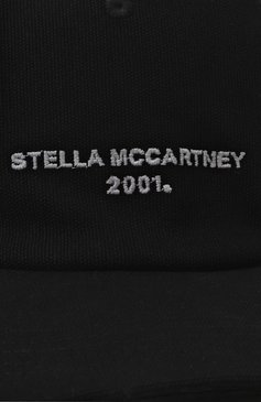 Женская хлопковая бейсболка STELLA MCCARTNEY черного цвета, арт. 570194 WP0023 | Фото 4 (Материал: Текстиль, Хлопок)