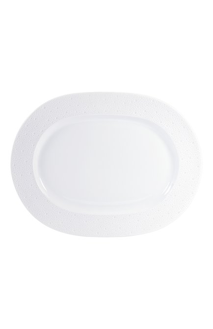 Блюдо ecume white large BERNARDAUD белого цвета, арт. 0733/105 | Фото 1 (Статус проверки: Проверена категория; Интерьер_коллекция: Ecume white; Ограничения доставки: fragile-2)
