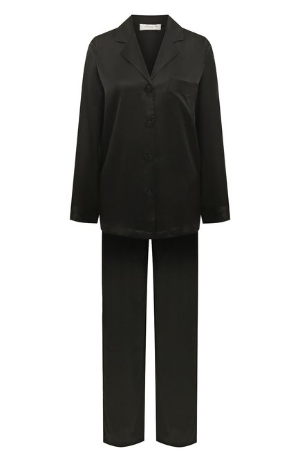Женская шелковая пижама LUNA DI SETA черного цвета по цене 0 руб., арт. VLST08007 | Фото 1