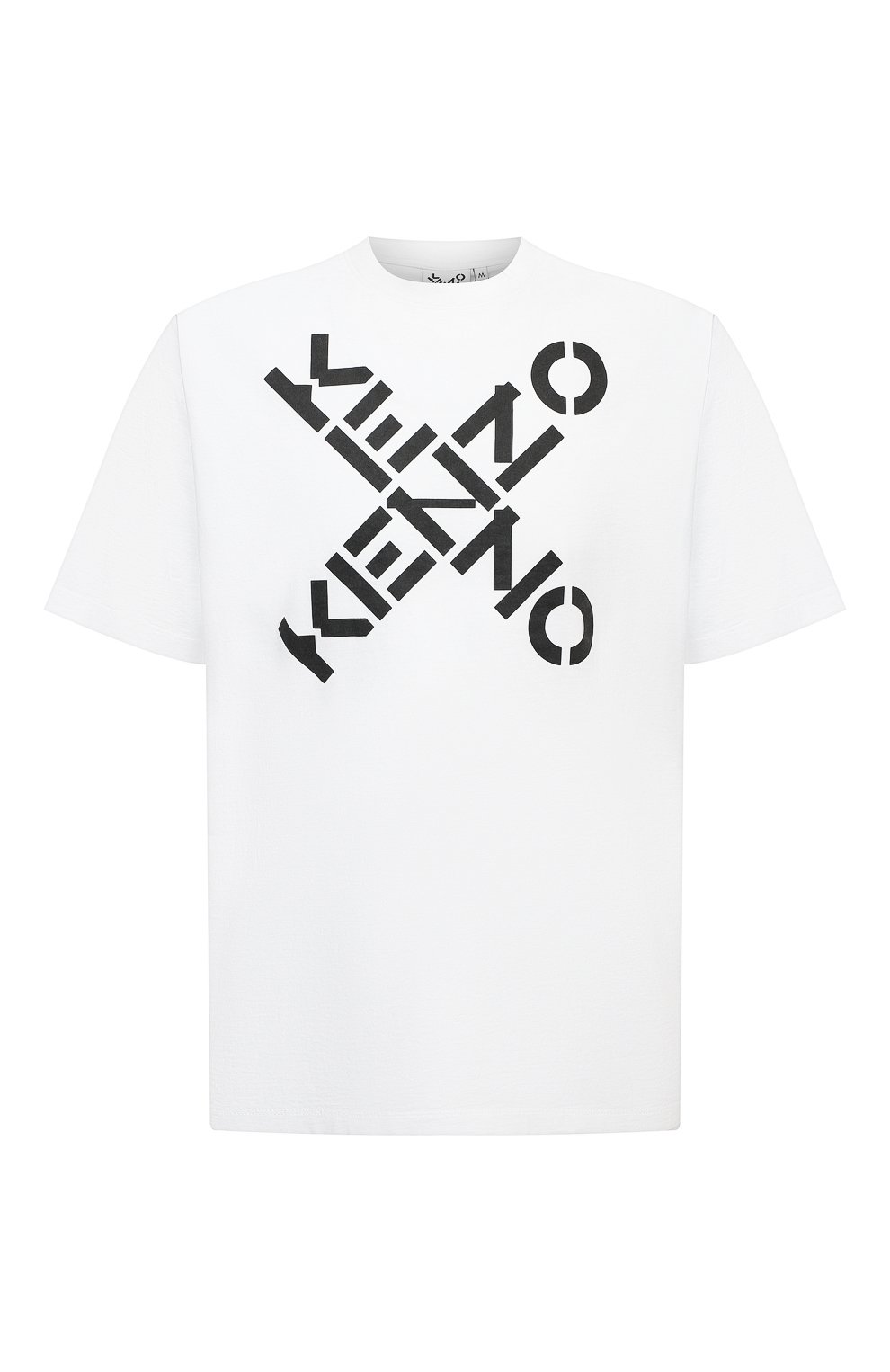 Мужская белая хлопковая футболка kenzo sport KENZO купить в интернет ...