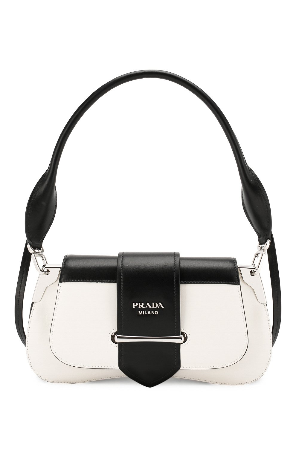 Prada sidonie leather sales shoulder bag