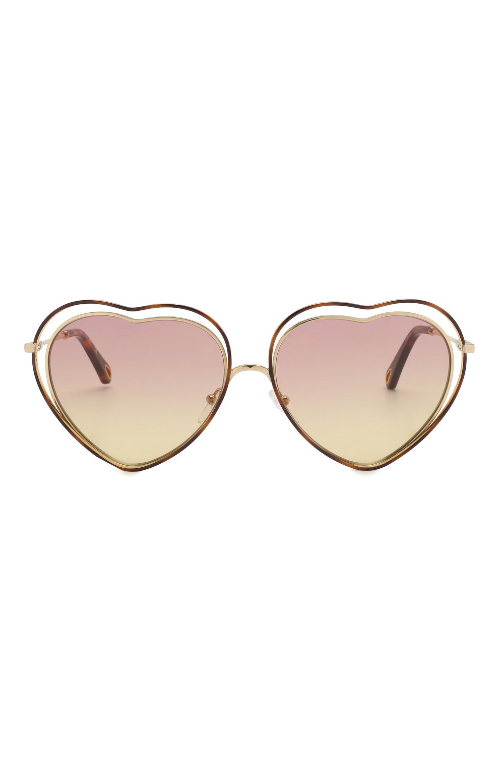 Женские солнцезащитные очки CHLOÉ розового цвета, арт. 131S-239 | Фото 4 (Тип очков: С/з; Очки форма: Креативные)