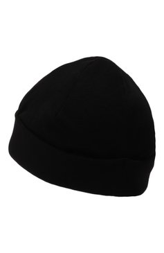 Мужская шапка THOM KROM черного цвета, арт. CAP 55 | Фото 2 (Материал: Текстиль, Хлопок; Кросс-КТ: Трикотаж; Материал сплава: Проставлено; Нос: Не проставлено)
