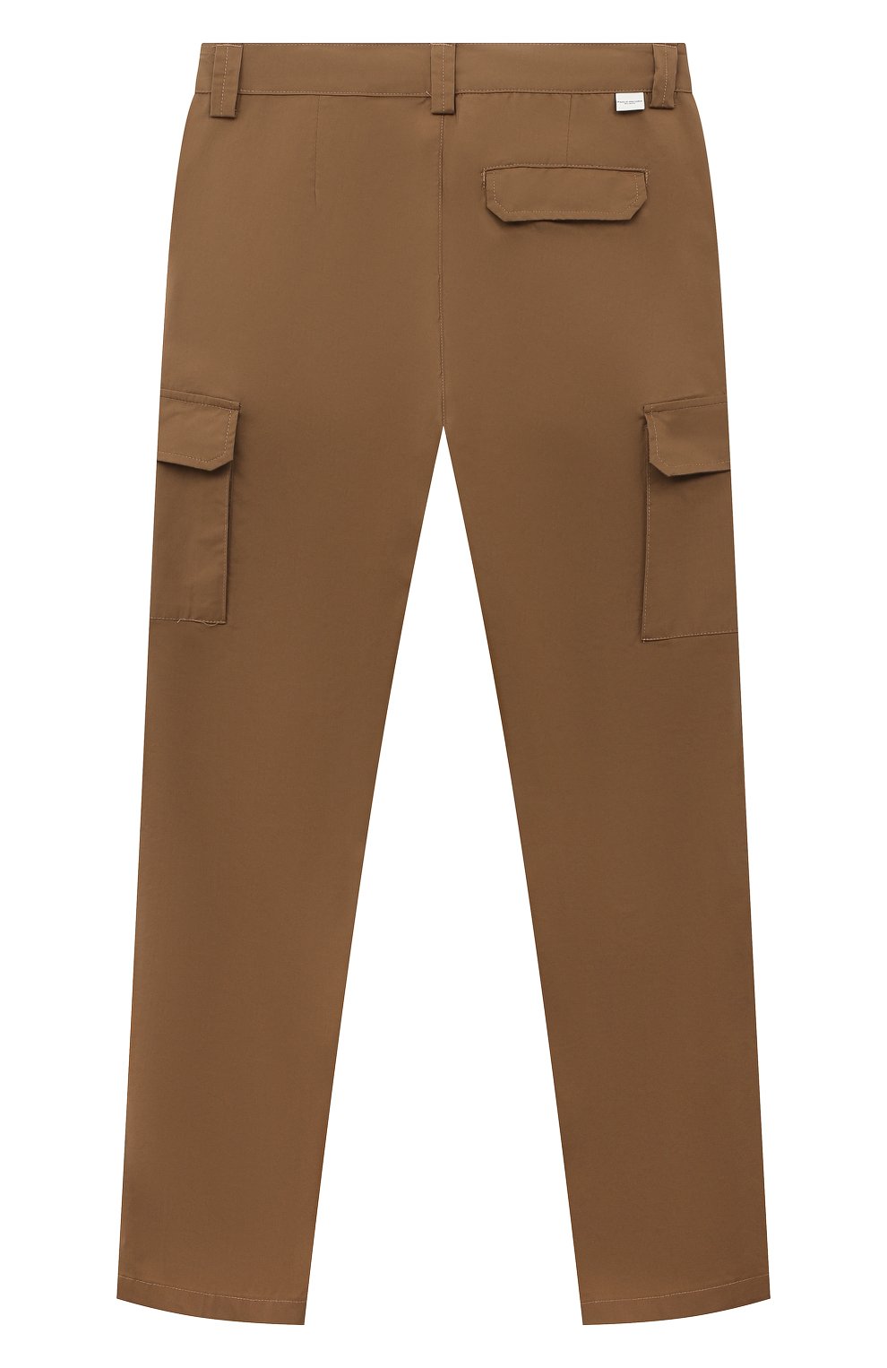 Де�тские хлопковые брюки PAOLO PECORA MILANO светло-коричневого цвета, арт. PP3299/6-12 | Фото 2 (Случай: Повседневный; Материал сплава: Проставлено; Нос: Не проставлено; Материал внешний: Хлопок)