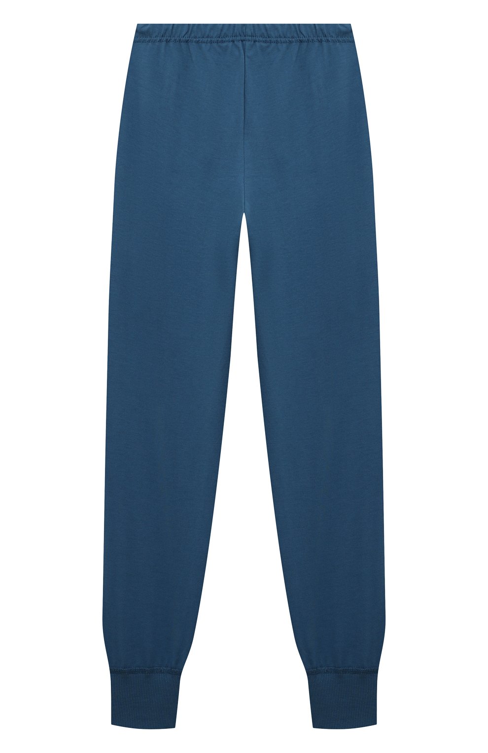 Женская хлопковая пижама SANETTA синего цвета, арт. 233031 | Фото 6 (Рукава: Длинные; Материал сплава: Проставлено; Материал внешний: Хлопок; Драгоценные камни: Проставлено)