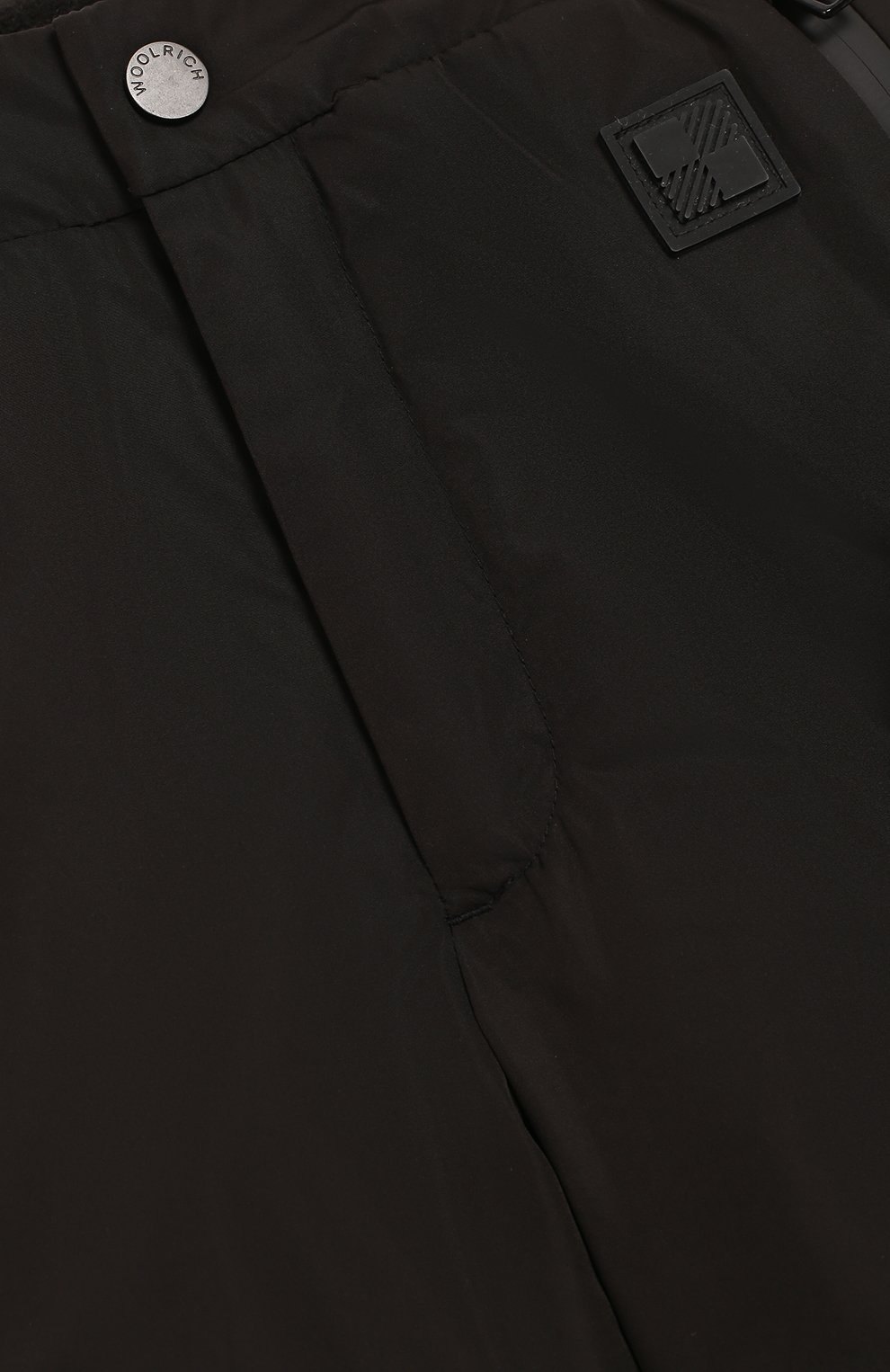 Детские утепленные брюки WOOLRICH черного цвета, арт. WKPAN1113/UT1971/4-6 | Фото 3 (Случай: Повседневный; Материал внешний: Синтетический материал, Полиэстер; Материал подклада: Синтетический материал; Статус прове рки: Проверено, Проверена категория; Мальчики Кросс-КТ: Брюки-одежда)