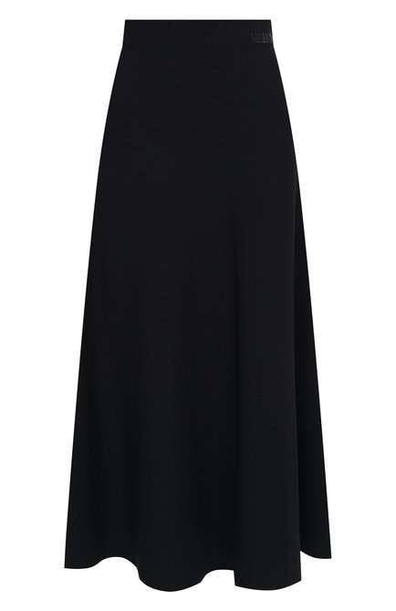 Женская юбка из вискозы VALENTINO темно-синего цвета по цене 133500 руб., арт. UB3KG01N5MN | Фото 1
