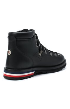 Мужские кожаные ботинки peak MONCLER черного цвета, арт. F2-09A-4G700-00-02SGR | Фото 4 (Материал внешний: Кожа; Мужское Кросс-КТ: Хайкеры-обувь, Ботинки-обувь; Материал внутренний: Натуральная кожа; Материал утеплителя: Без утеплителя; Подошва: Плоская; толщина подошвы: 2,3; высота каблука: 3,3; ширина носка стельки: 8,6, 9,1, 9,3, 9,5)