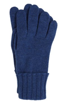 Женские кашемировые перчатки INVERNI синего цвета, арт. 5299 GU | Фото 1 (Материал: Текстиль, Кашемир, Шерсть; Кросс-КТ: Трикотаж; Материал сплава: Проставлено; Нос: Не проставлено)