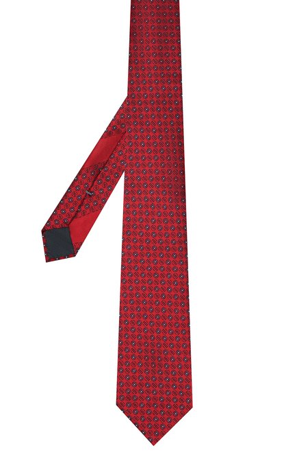 Мужской шелковый галстук ERMENEGILDO ZEGNA красного цвета, арт. Z9D42/100 | Фото 2 (Материал: Шелк, Текстиль; Принт: С принтом)