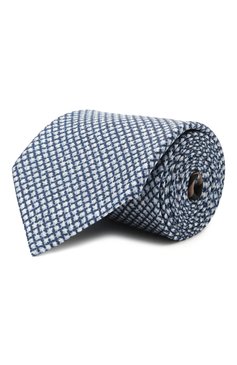 Мужской комплект из галстука и платка BRIONI голубого цвета, арт. 08A900/P040Z | Фото 1 (Материал: Текстиль, Шелк; Региональные ограничения белый список (Axapta Mercury): RU)
