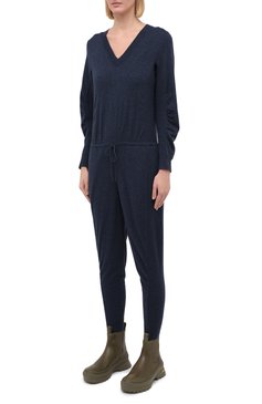 Женский шерстяной комбинезон STELLA MCCARTNEY синего цвета, арт. 601768/S2207 | Фото 3 (Материал внешний: Шерсть; Рукава: Длинные; Длина (брюки, джинсы): Стандартные; Случай: Повседневный; Материал сплава: Проставлено; Драгоценные камни: Проставлено; Женское Кросс-КТ: Комбинезон-одежда)