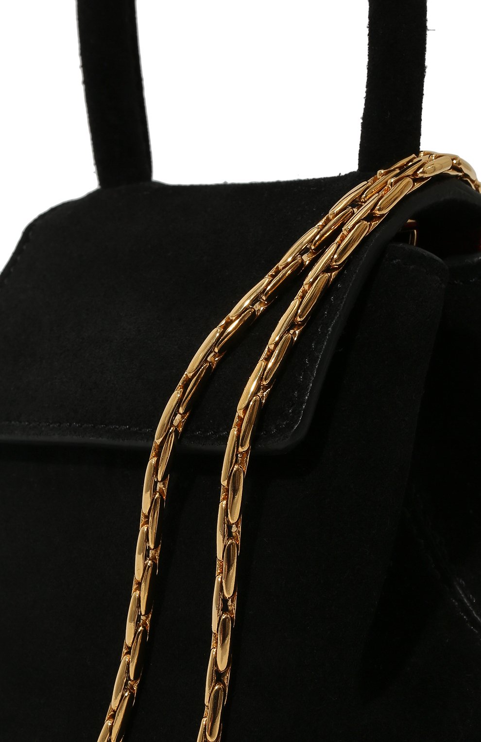 Женская сумка liza mini RUBEUS MILANO черного цвета, арт. 014/18DMLSUBL | Фото 3 (Сумки-технические: Сумки top-handle; Материал: Натуральная кожа; Размер: mini; Ремень/цепочка: На ремешке)
