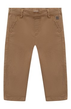Детские брюки TARTINE ET CHOCOLAT бежевого цвета, арт. TR22101/18M-3A | Фото 1 (Кросс-КТ НВ: Брюки; Материал внешний: Хлопок, Лиоцелл, Растительное волокно)