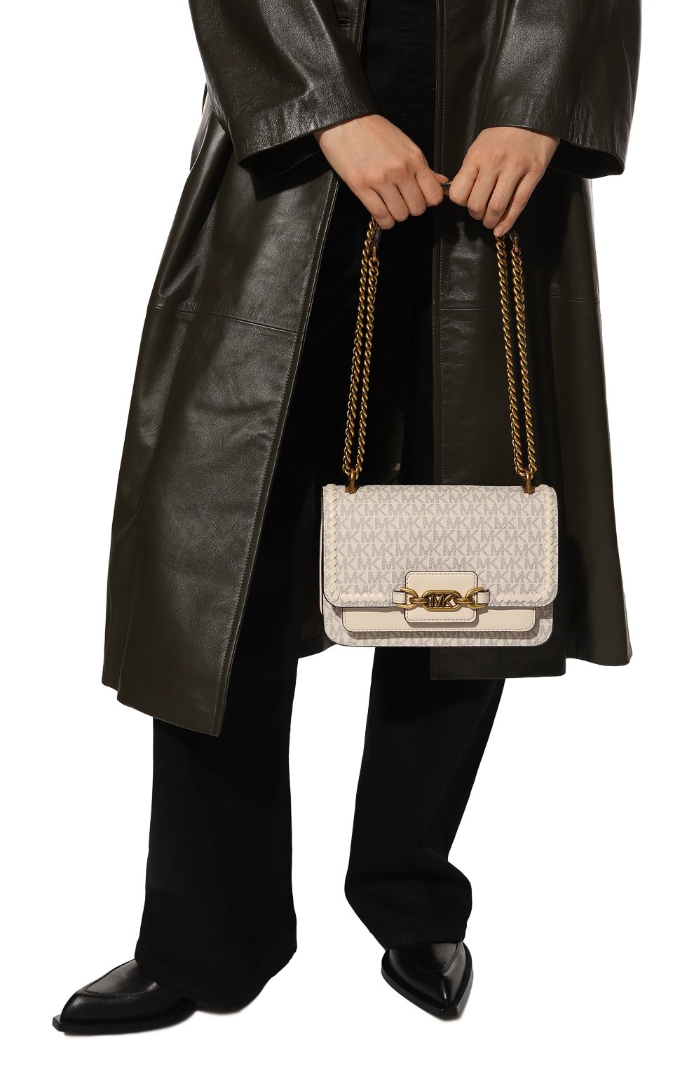Женская кремовая сумка heather large MICHAEL MICHAEL KORS купить в ...
