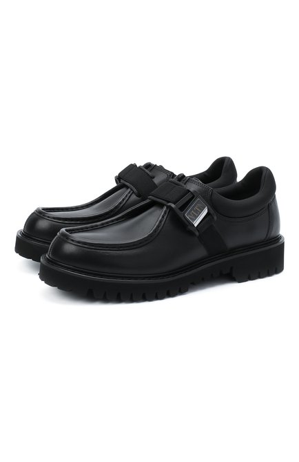 Мужские кожаные ботинки VALENTINO черного цвета по цене 83500 руб., арт. UY2S0D60/YBH | Фото 1