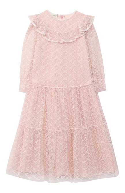 Детское платье GUCCI розового цвета по цене 147000 руб., арт. 629148/ZAE02 | Фото 1