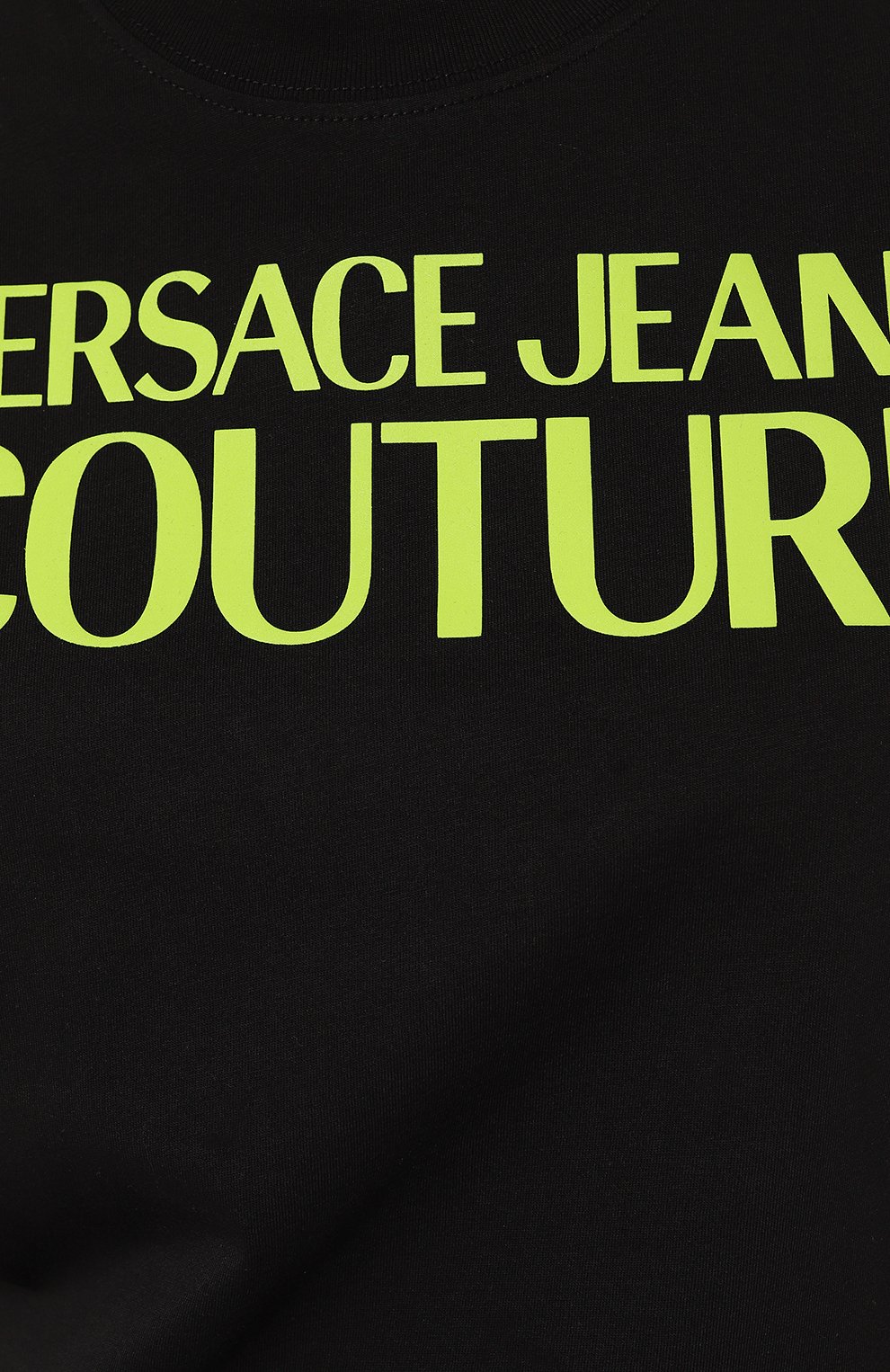 Хлопковая футболка Versace Jeans Couture  74HAHT03/CJ000 Фото 5