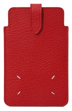Кожаный чехол для iphone MAISON MARGIELA красного цвета, арт. SA1VZ0008/P4455 | Фото 1 (Женское Кросс-КТ: Кожа iPhone)