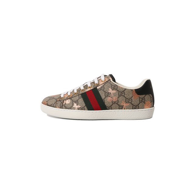 Текстильные кеды Gucci  433900 UM610 Фото 4