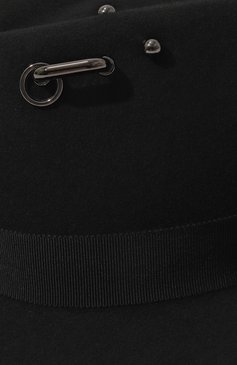 Женская шляпа drop steam punk COCOSHNICK HEADDRESS черного цвета, арт. dropsteampunk | Фото 4 (Материал: Текстиль, Шерсть; Материал сплава: Проставлено; Нос: Не проставлено)