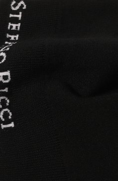Мужская шерстяная шапка STEFANO RICCI черного цвета, арт. K606249CUF/F22455 | Фото 3 (Материал: Текстиль, Шерсть; Кросс-КТ: Трикотаж; Материал сплава: Проставлено; Нос: Не проставлено)